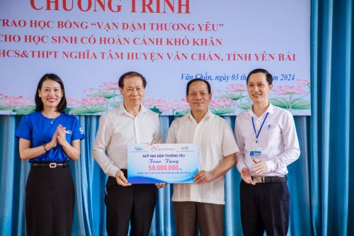 VẠN DẶM THƯƠNG YÊU ĐỒNG HÀNH CÙNG CÁC ĐIỂM TRƯỜNG TẠI TỈNH YÊN BÁI