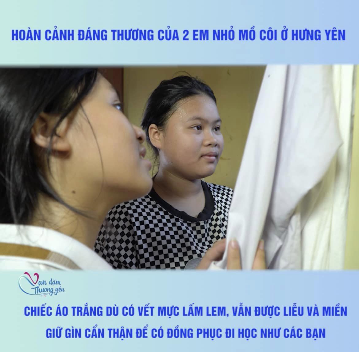 HOÀN CẢNH ĐÁNG THƯƠNG CỦA 2 EM NHỎ MỒ CÔI Ở HƯNG YÊN