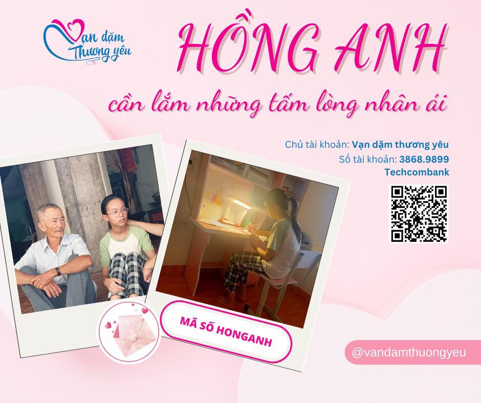 HỒNG ANH CẦN LẮM NHỮNG TẤM LÒNG NHÂN ÁI